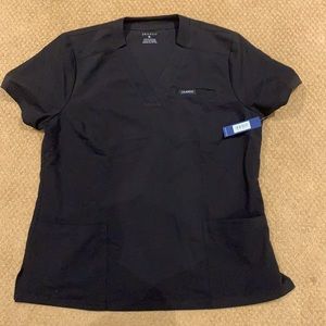 NWT Black jaanuu scrub top